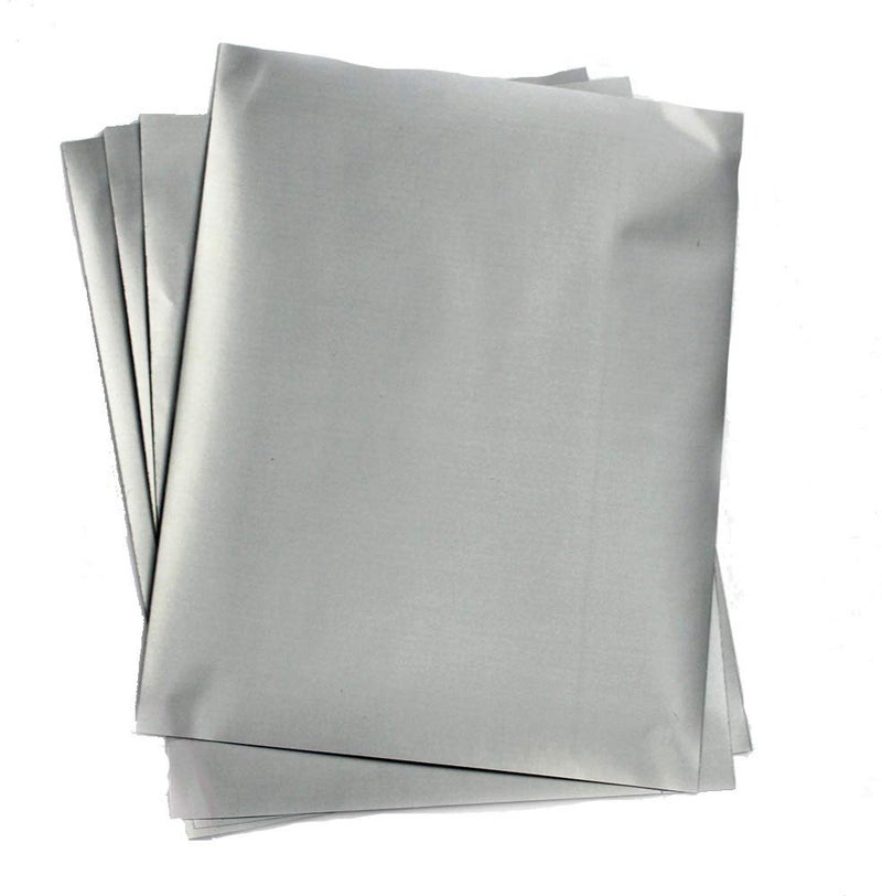 My Scratch Offs Silver 8.5 x 11 Inch Rectangle Full Sheet Scratch Off Sticker Labels - 5 Pack - Image 1